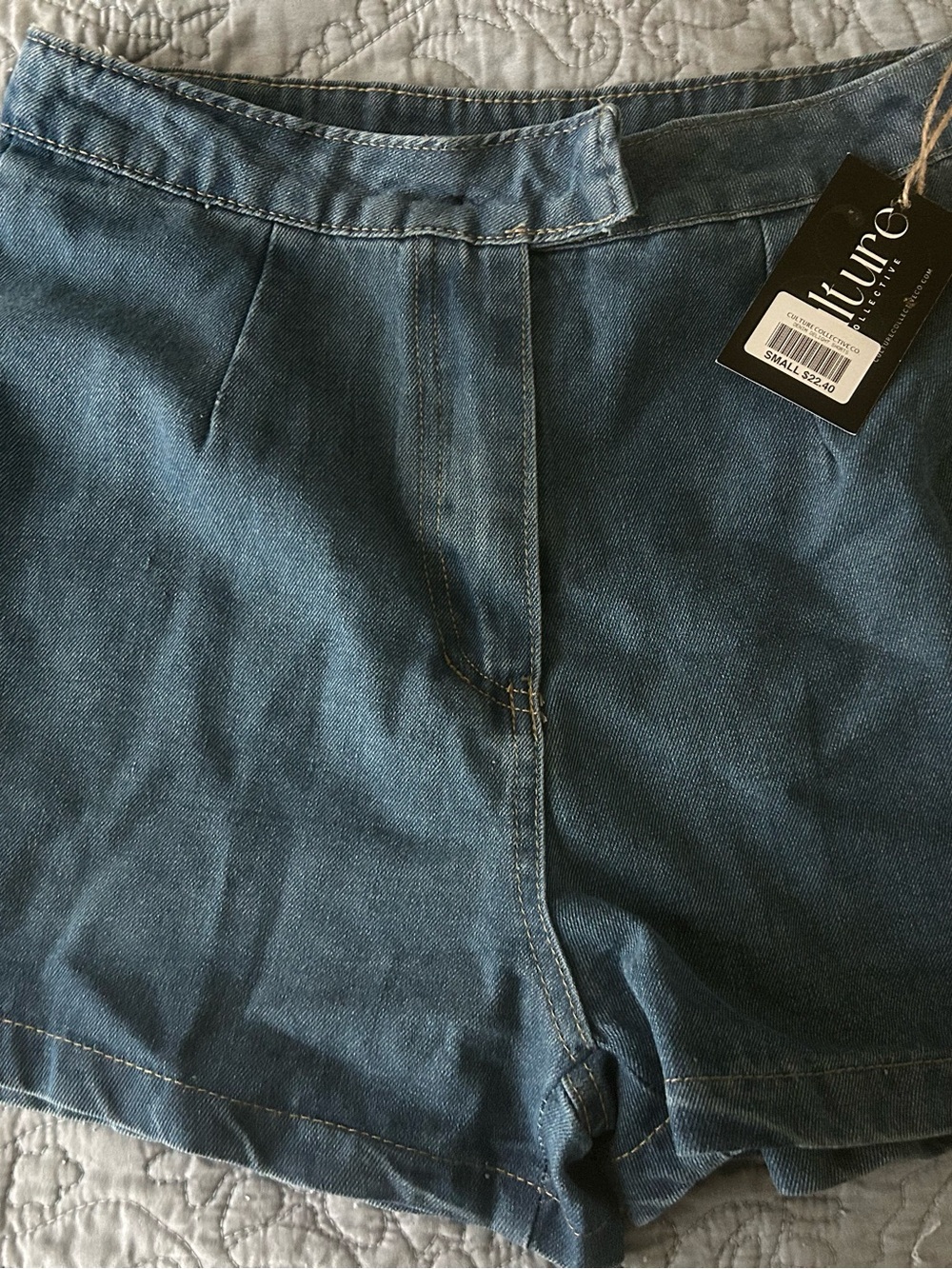 Nature Denim High-Waist Blue Jean Shorts - Women